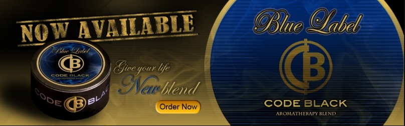 code black blue label herbal incense